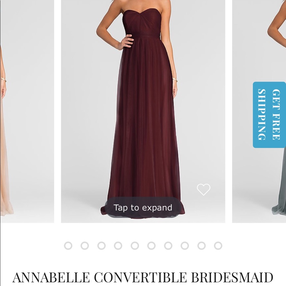 Jenny Yoo Annabelle Gown in Black Cherry - Picture 2 of 8